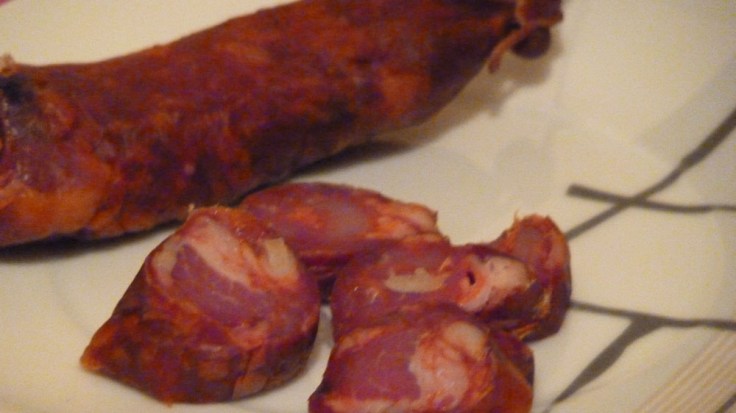 Chouriço Sausage - I nearly bought the Piri Piri variety!