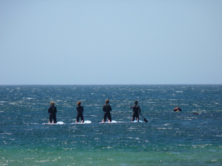 Paddle boarding from Praia da Ingrina, Western Algarve - Portugal