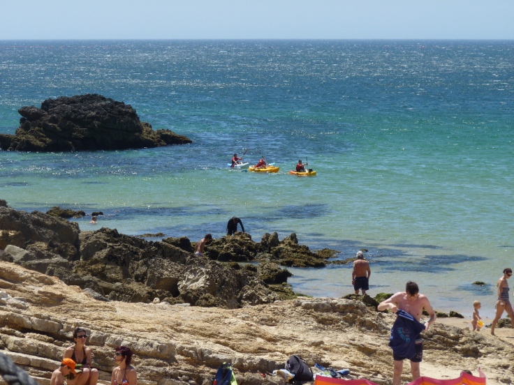 Kayaking at Praia da Ingrina, Western Algarve - Portugal