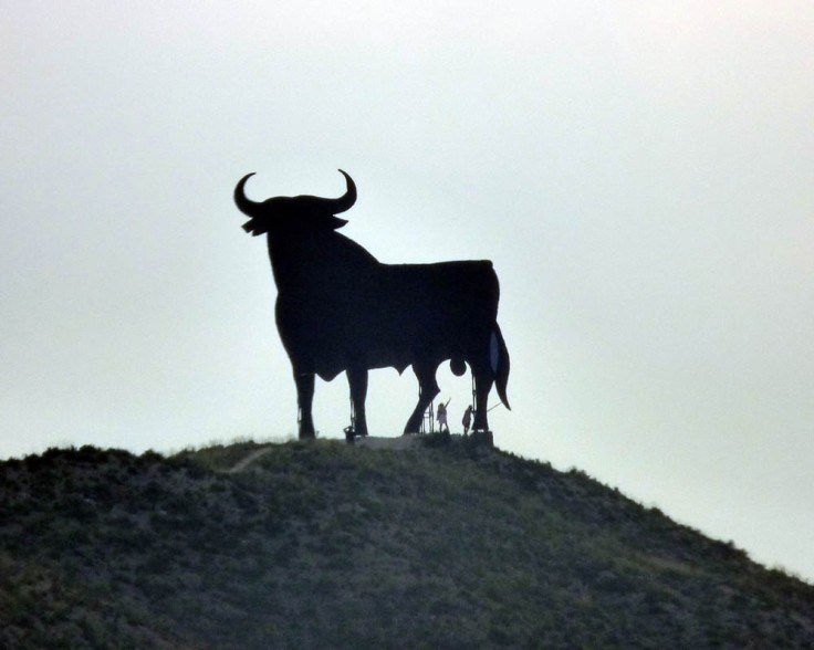 The iconic silhouette of the Osborne Bull in Spain
