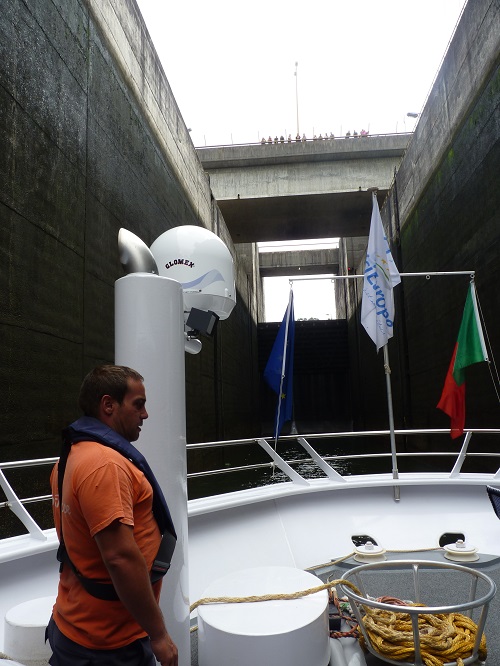 Approaching the lock