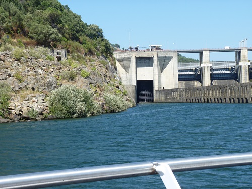 Narrow entrance to a lock