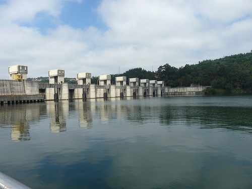 Crestuma-Lever Dam, Douro River, Portugal