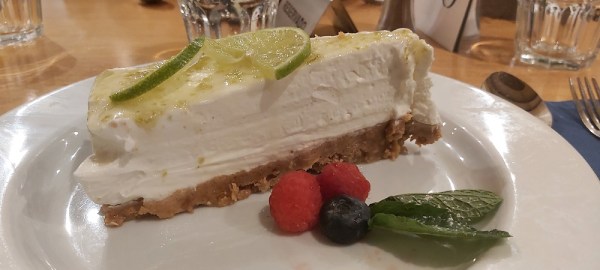 Lime cheesecake at Quay Lagos Restaurant
