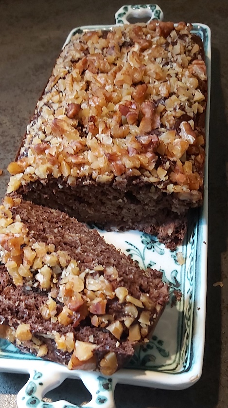 Chocolate Bananna and Walnut cake