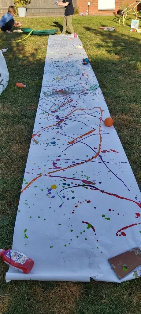 Painting with the grandkids